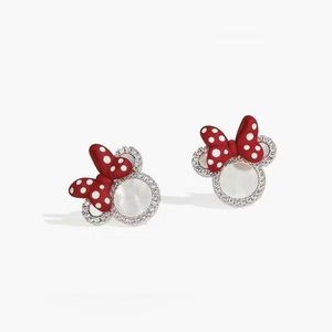 Minnie Mouse Red Bow Earrings